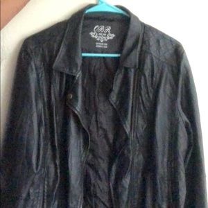Faux leather jacket